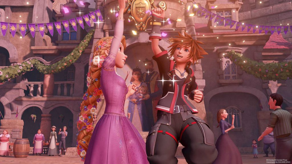 KINGDOM HEARTS III - Neuer Trailer Welt von Rapunzel 8 KINGDOM HEARTS III Rapunzel