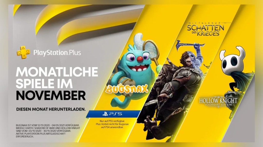 PlayStation Plus November 2020