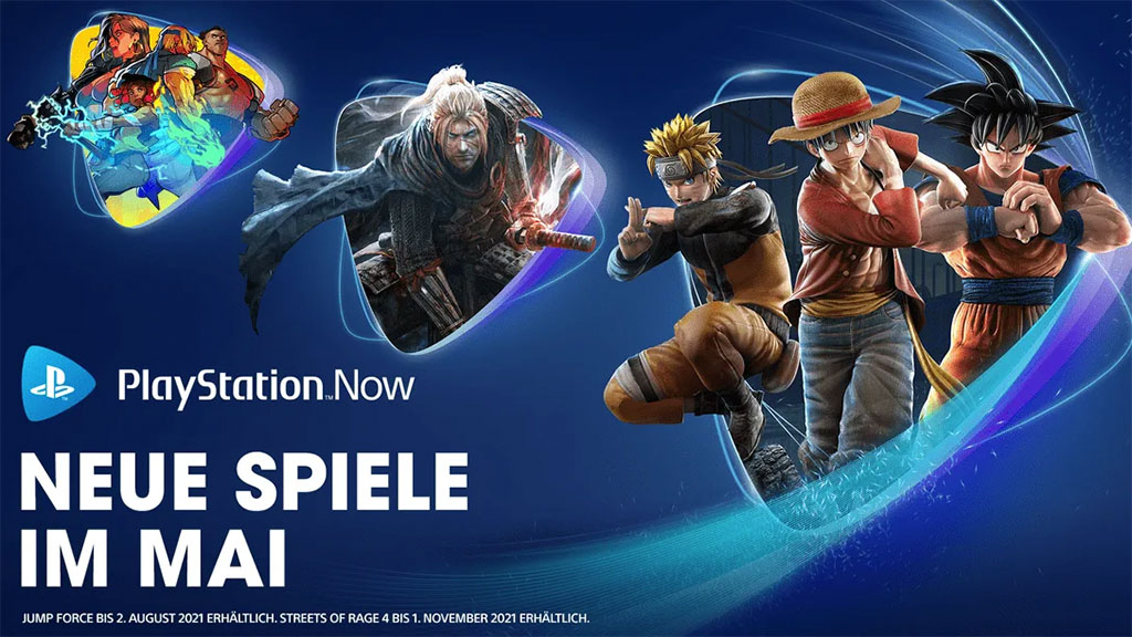 PlayStation Now Mai 2021 Jump Force Nioh Streets of Rage 4