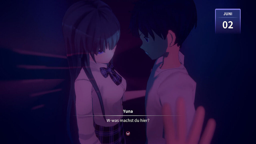 Eternights Screenshot 02 Verstecken mit Yuna