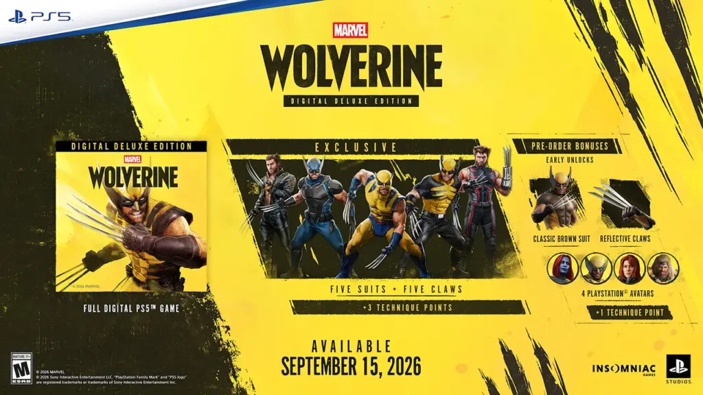 Marvel's Wolverine: Insomniac enthüllt Gameplay, Story und Vorbestellungsdetails 1 Marvels Wolverine Digital Deluxe Edition