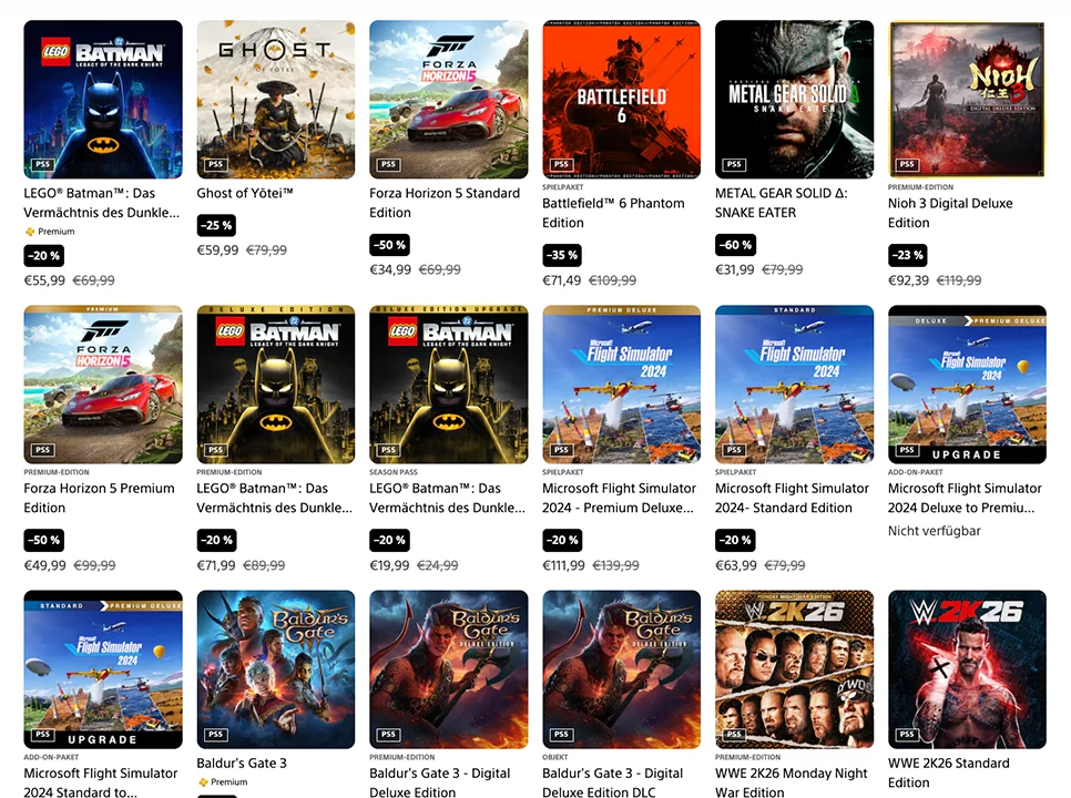 Weitere Sommer-Angebote ab sofort im PlayStation Store verfügbar 1 PlayStation Store Sommer Angebote 2026 Welle 2 Vorschau
