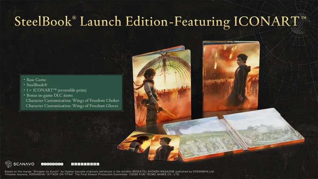 Attack on Titan 3 kommt im Dezember – neuer Trailer zeigt spielbare Titanen und mehr 1 Attack on Titan 3 SteelBook Launch Edition