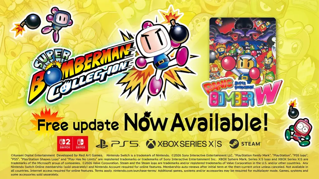 Panic Bomber W: Kostenloses Update bringt Puzzle-Klassiker in die Super Bomberman Collection 1 Super Bomberman Collection Panic Bomber W