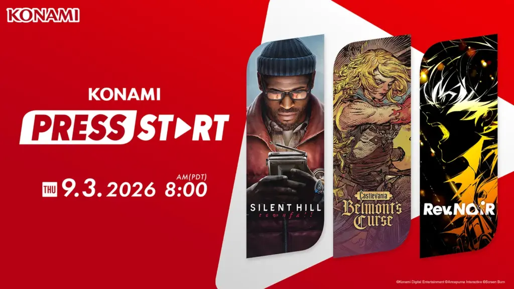 KONAMI PRESS START: Livestream-Termin für Silent Hill, Castlevania und Rev. NOiR steht fest 5 Konami Press Start